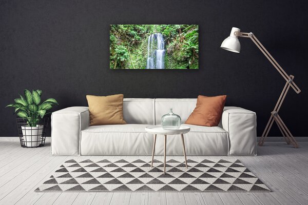 Obraz Canvas Vodopád stromy príroda 100x50 cm