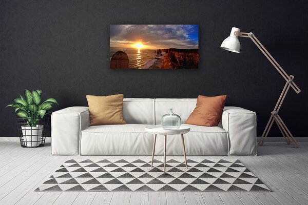 Obraz Canvas More slnko krajina 100x50 cm