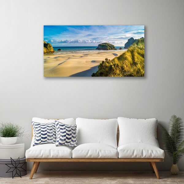 Obraz Canvas Pláž kamene krajina 100x50 cm