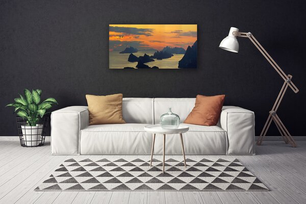 Obraz Canvas More skaly hory príroda 100x50 cm