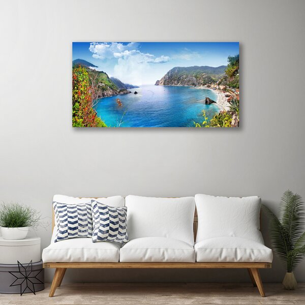 Obraz Canvas Záliv hory more príroda 100x50 cm