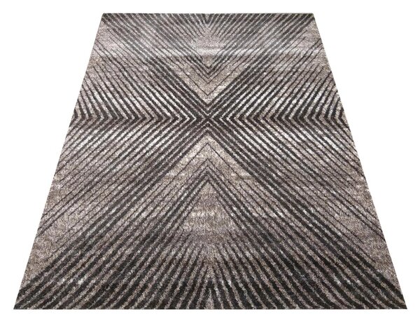 DY Hnedý koberec s geometrickým vzorom Panamero 14 Rozmer: 60x100 cm