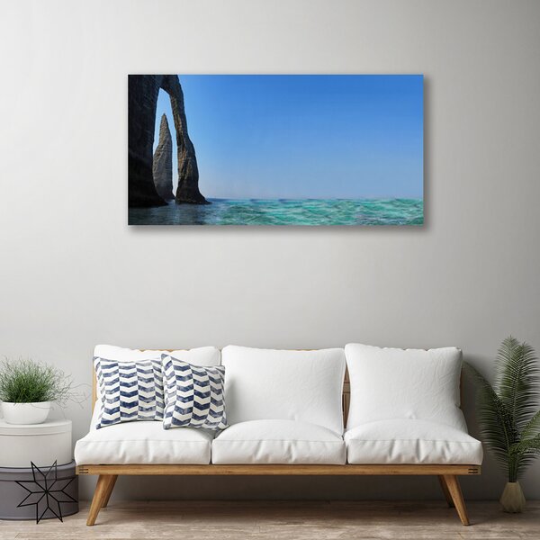 Obraz Canvas Skala more príroda 100x50 cm