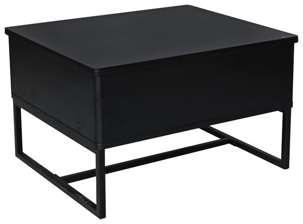 KONFERENČNÝ STOLÍK, čierna, kov, 70/40,5-65,5/60 cm Livetastic - Stolíky do obývačky, Online Only