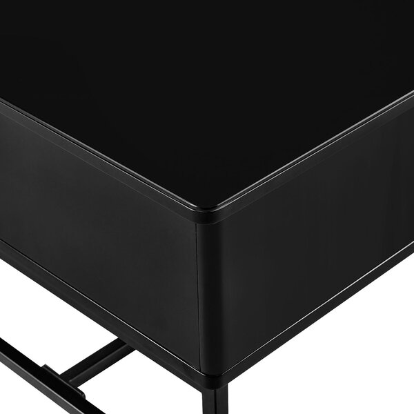 KONFERENČNÝ STOLÍK, čierna, kov, 70/40,5-65,5/60 cm Livetastic - Stolíky do obývačky, Online Only