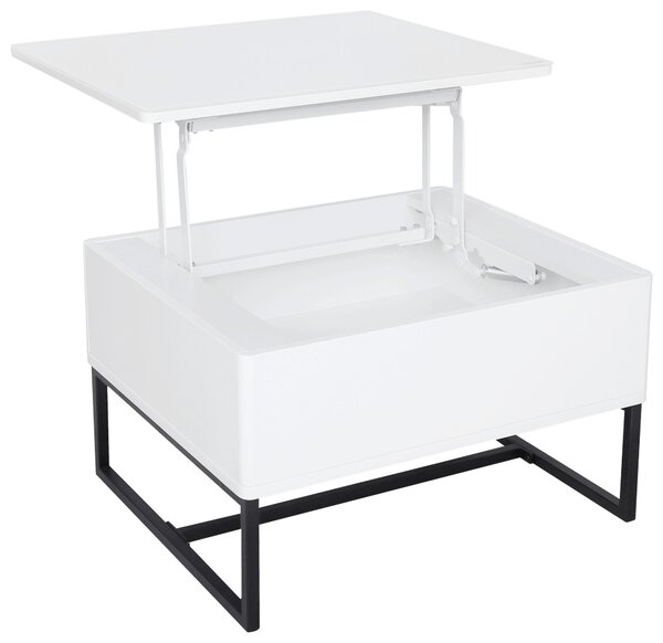 KONFERENČNÝ STOLÍK, čierna, biela, kov, 70/40,5-65,5/60 cm Livetastic - Stolíky do obývačky, Online Only