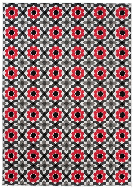 TA Koberec Z645E WHITE MAYA PP ESM Sivý Obdĺžnikový Rozmer: 80x150 cm