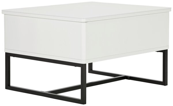 KONFERENČNÝ STOLÍK, čierna, biela, kov, 70/40,5-65,5/60 cm Livetastic - Stolíky do obývačky, Online Only