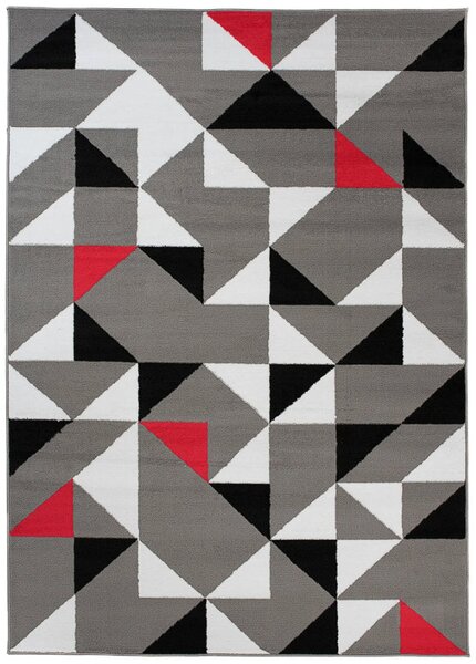 TA Koberec Z896D GRAY MAYA PP ESM Biely Obdĺžnikový Rozmer: 80x150 cm