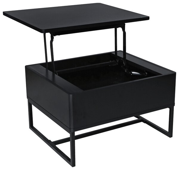 KONFERENČNÝ STOLÍK, čierna, kov, 70/40,5-65,5/60 cm Livetastic - Stolíky do obývačky, Online Only