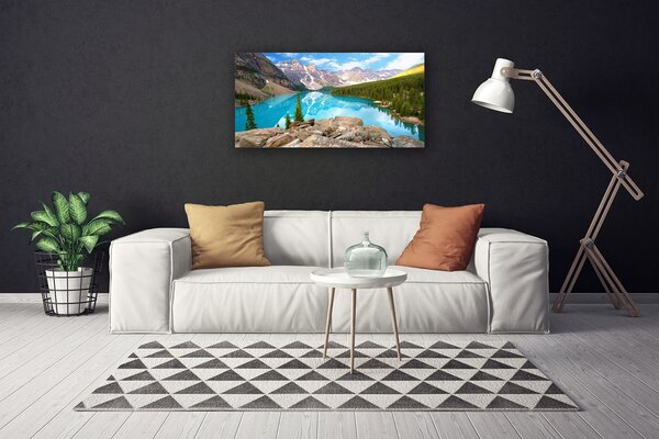 Obraz na plátne Hory jazero príroda 100x50 cm