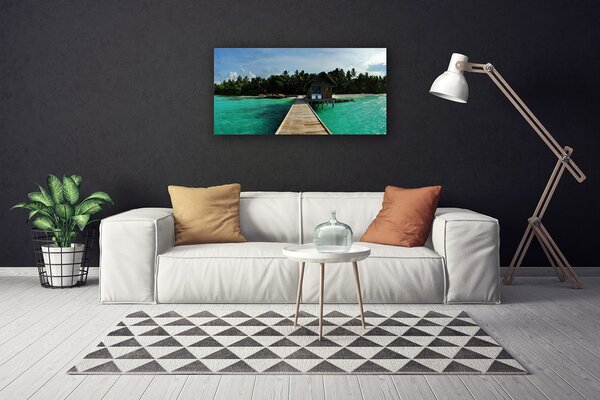 Obraz na plátne More most architektúra 100x50 cm