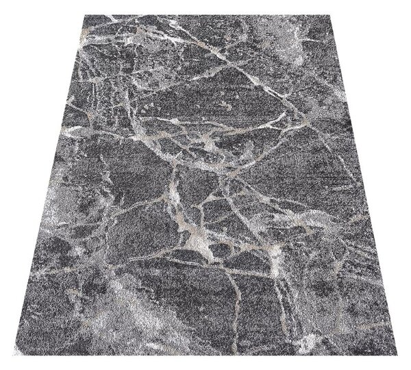 DY Sivý koberec s mramorovým vzorom Panamero 25 Rozmer: 60x100 cm