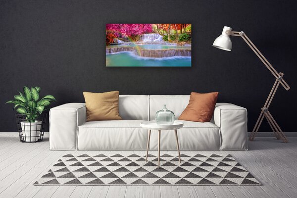 Obraz na plátne Vodopád príroda 100x50 cm