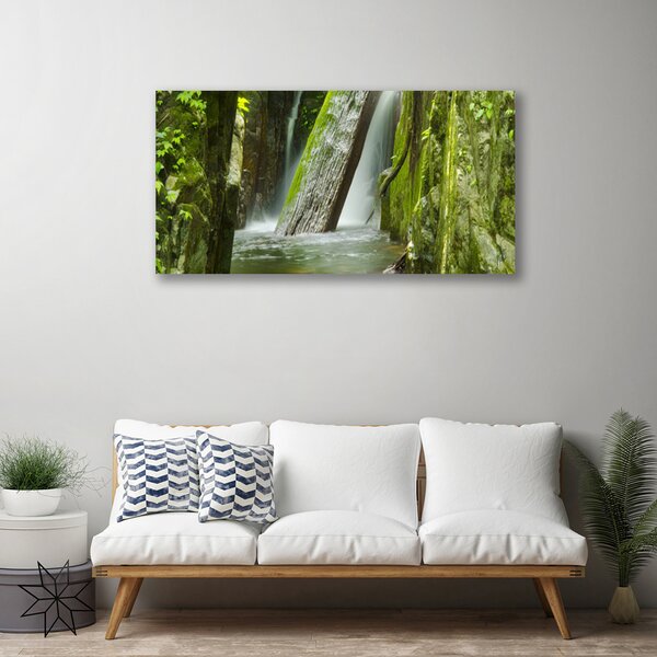 Obraz na plátne Vodopád príroda 100x50 cm