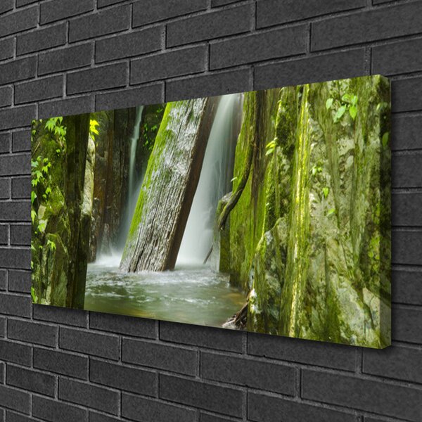 Obraz na plátne Vodopád príroda 100x50 cm