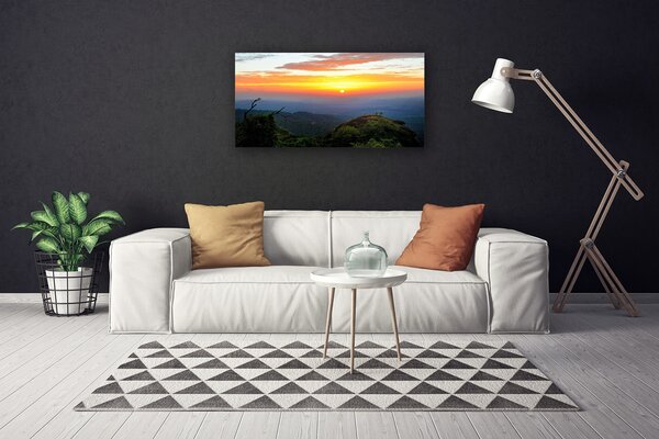 Obraz na plátne Hora les príroda 100x50 cm