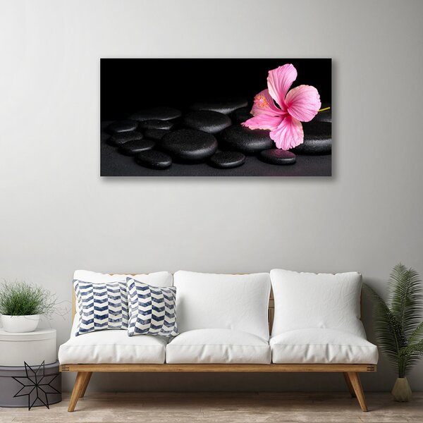 Obraz na plátne Kamene kvet umenie 100x50 cm
