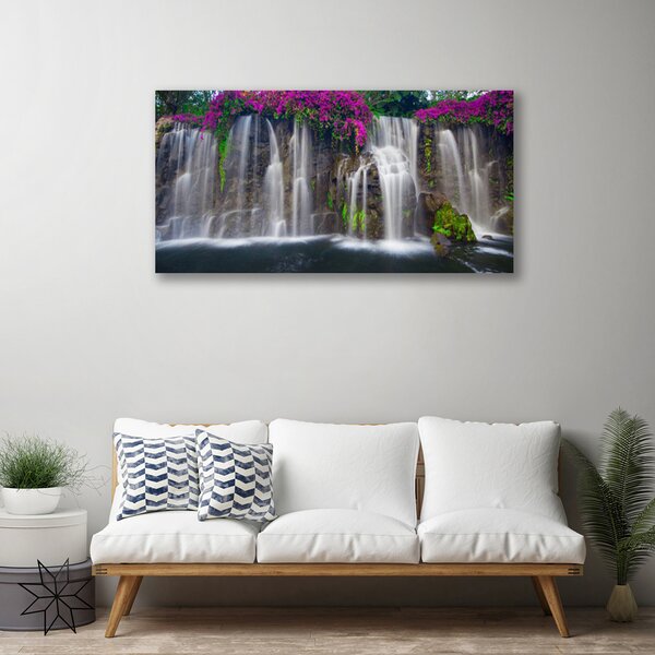 Obraz na plátne Vodopád príroda 100x50 cm