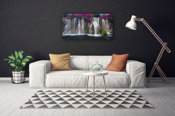 Obraz na plátne Vodopád príroda 100x50 cm