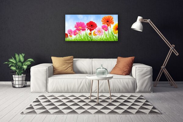 Obraz na plátne Kvety tráva rastlina 100x50 cm
