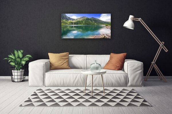 Obraz Canvas Hora jazero príroda 100x50 cm