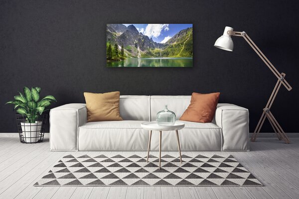 Obraz Canvas Hora jazero príroda 100x50 cm