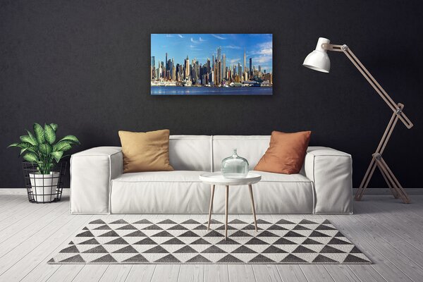 Obraz Canvas Mesto mrakodrapy domy 100x50 cm