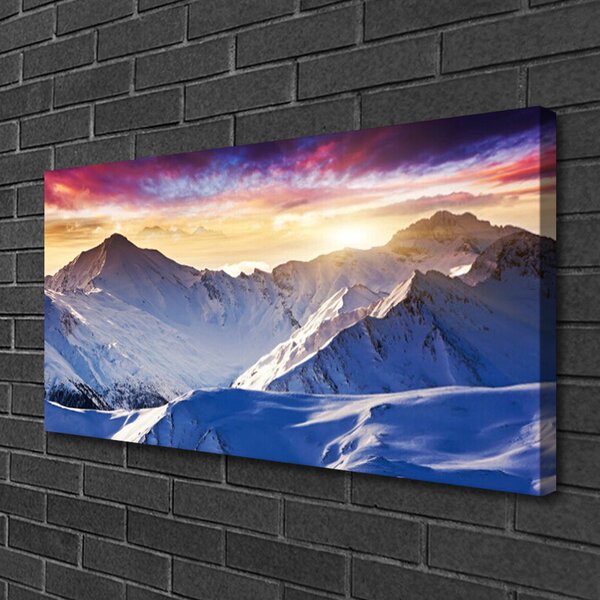 Obraz Canvas Hory sneh príroda 100x50 cm