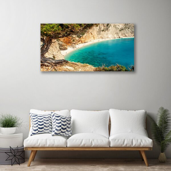 Obraz Canvas Záliv more skaly pláž 100x50 cm