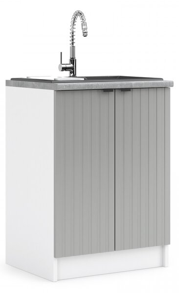 Kuchynská skrinka drezová 60 cm - LAM ZL60 2D - Dvierka CINDY