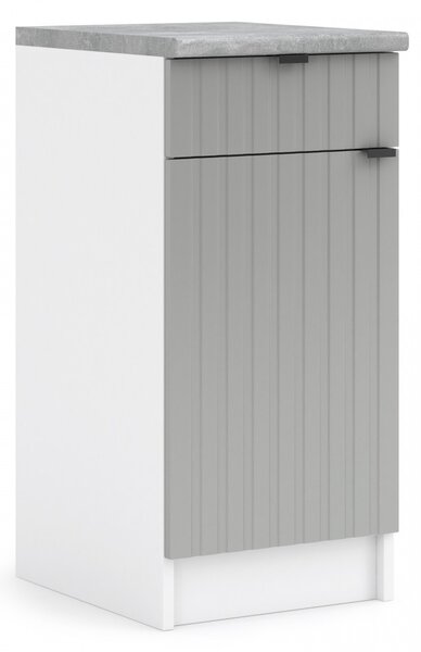 Kuchynská skrinka spodná 40 cm - LAM D40 1D1SZ - Dvierka CINDY