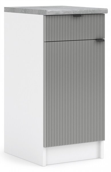 Kuchynská skrinka spodná 40 cm - LAM D40 1D1SZ - Dvierka NELA