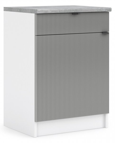 Kuchynská skrinka spodná 60 cm - LAM D60 1D1SZ - Dvierka NELA