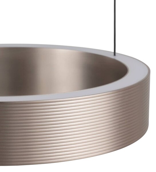 Brilliant LED závesné svietidlo Axion, čierne/hnedé, dĺžka 32 cm,, Hnedá / hrdzavá, Obývacia izba / jedáleň, kov, Moderný