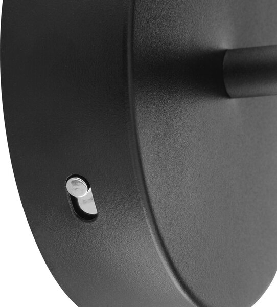 Brilliant LED nástenné svetlo Axion, čierna/hnedá, výška 20 cm, stmievateľné., Hnedá / hrdzavá, Obývacia izba / jedáleň, kov, Moderný