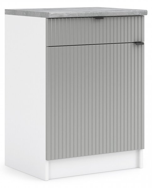 Kuchynská skrinka spodná 60 cm - LAM D60 1D1SZ - Dvierka GISEL