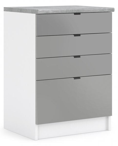 Kuchynská skrinka spodná 60 cm - LAM SZ60 4SZ - Dvierka LETTY