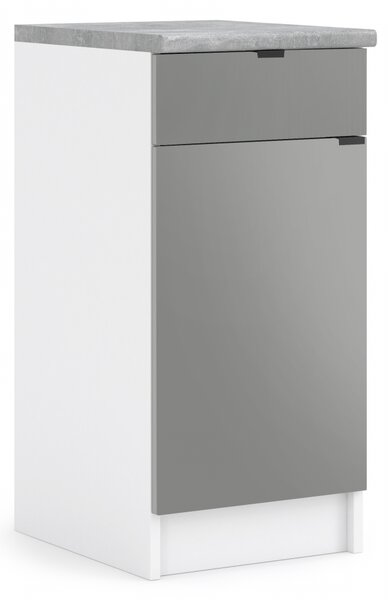 Kuchynská skrinka spodná 40 cm - LAM D40 1D1SZ - Dvierka LETTY
