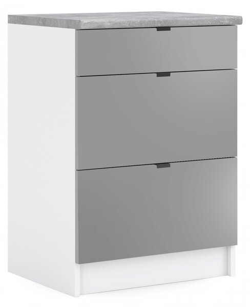 Kuchynská skrinka spodná 60 cm - LAM SZ60 3SZ - Dvierka LETTY