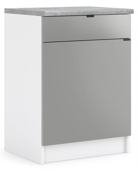 Kuchynská skrinka spodná 60 cm - LAM D60 1D1SZ - Dvierka LETTY