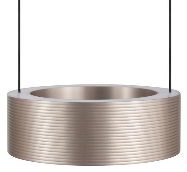 Brilliant LED závesné svietidlo Axion, čierne/hnedé, dĺžka 118 cm,, Hnedá / hrdzavá, Obývacia izba / jedáleň, kov, Moderný