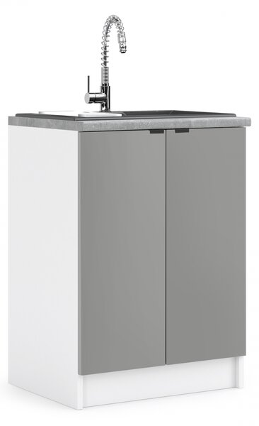 Kuchynská skrinka drezová 60 cm - LAM ZL60 2D - Dvierka LETTY