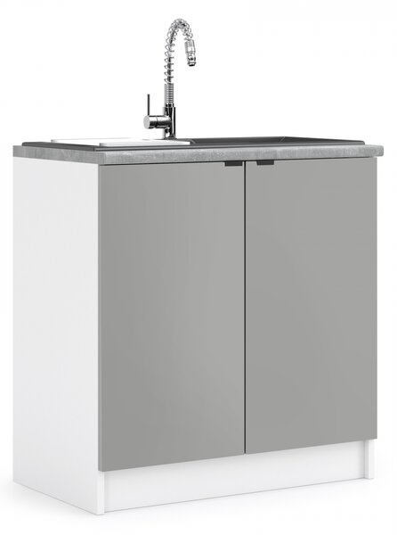 Kuchynská skrinka drezová 80 cm - LAM ZL80 2D - Dvierka LETTY