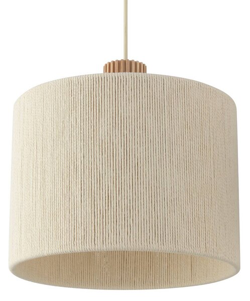 Brilliant Závesné svietidlo Arlo, béžové, textilné, dĺžka 120 cm, 3-pl., Krémová / jantárovo žltá, Obývacia izba / jedáleň, Textil / látka / hodváb, Moderný