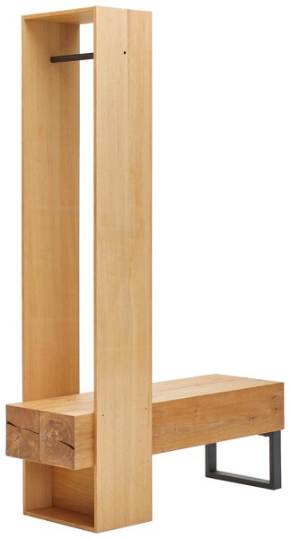 PREDSIEŇOVÝ NÁBYTOK, čierna, farba duba, 120/196/43 cm MID.YOU - Predsieňové zostavy & šatne, Online Only