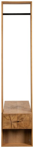 PREDSIEŇOVÝ NÁBYTOK, čierna, farba duba, 120/196/43 cm MID.YOU - Predsieňové zostavy & šatne, Online Only