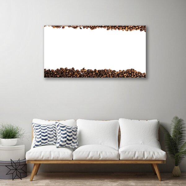 Obraz Canvas Káva zrnká kuchyňa 100x50 cm