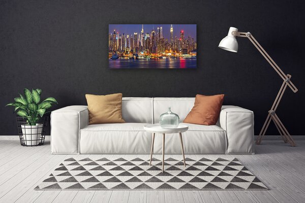 Obraz Canvas Mesto mrakodrapy domy 100x50 cm