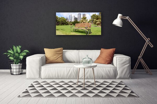 Obraz na plátne Park mrakodrapy príroda 100x50 cm